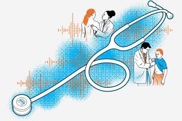 Illustration of stethoscope